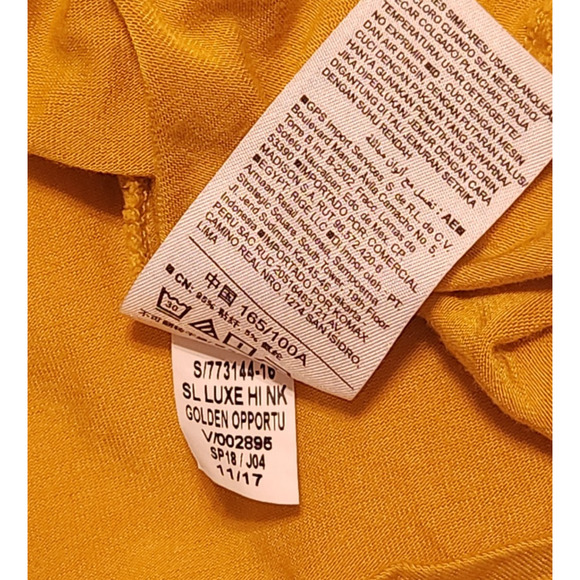 Old Navy Women’s Luxe Sleeveless Tank Top Golden Yellow Soft Rayon Blend Size L - Picture 6 of 9